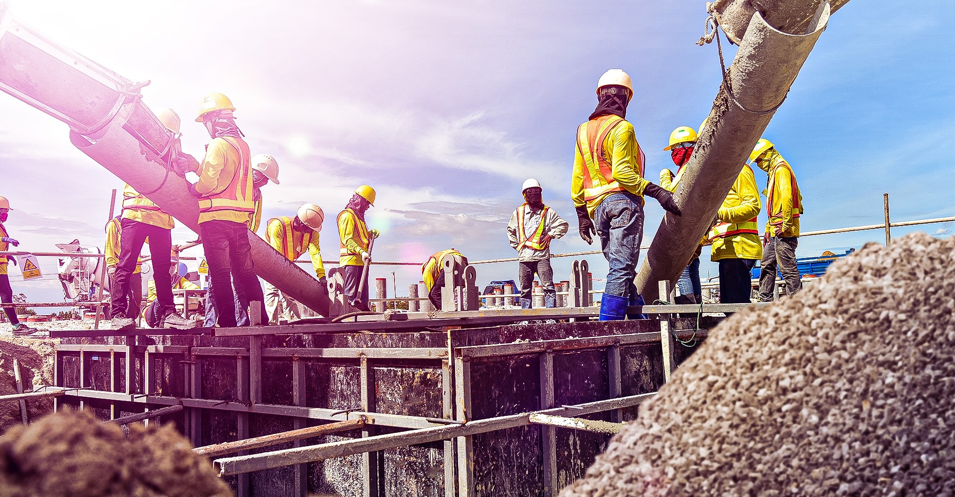 Image descriptive de l'activité : Construction mines & BTP du groupe NOURMONY HOLDING