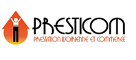 Le logo de notre partenaire PRESTICOM